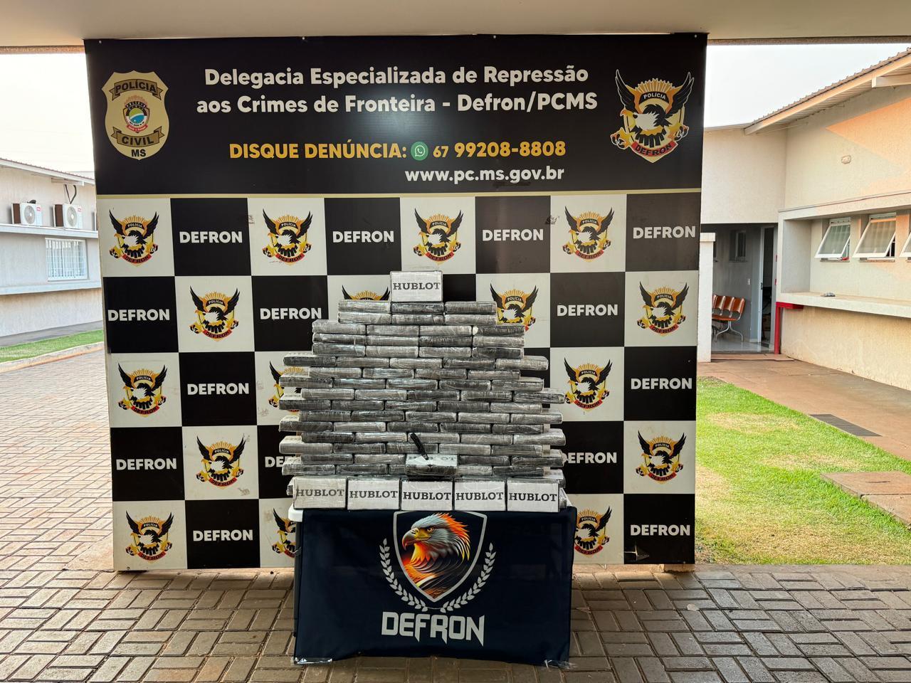 Polícia Civil apreende quase 100 kg de cocaína