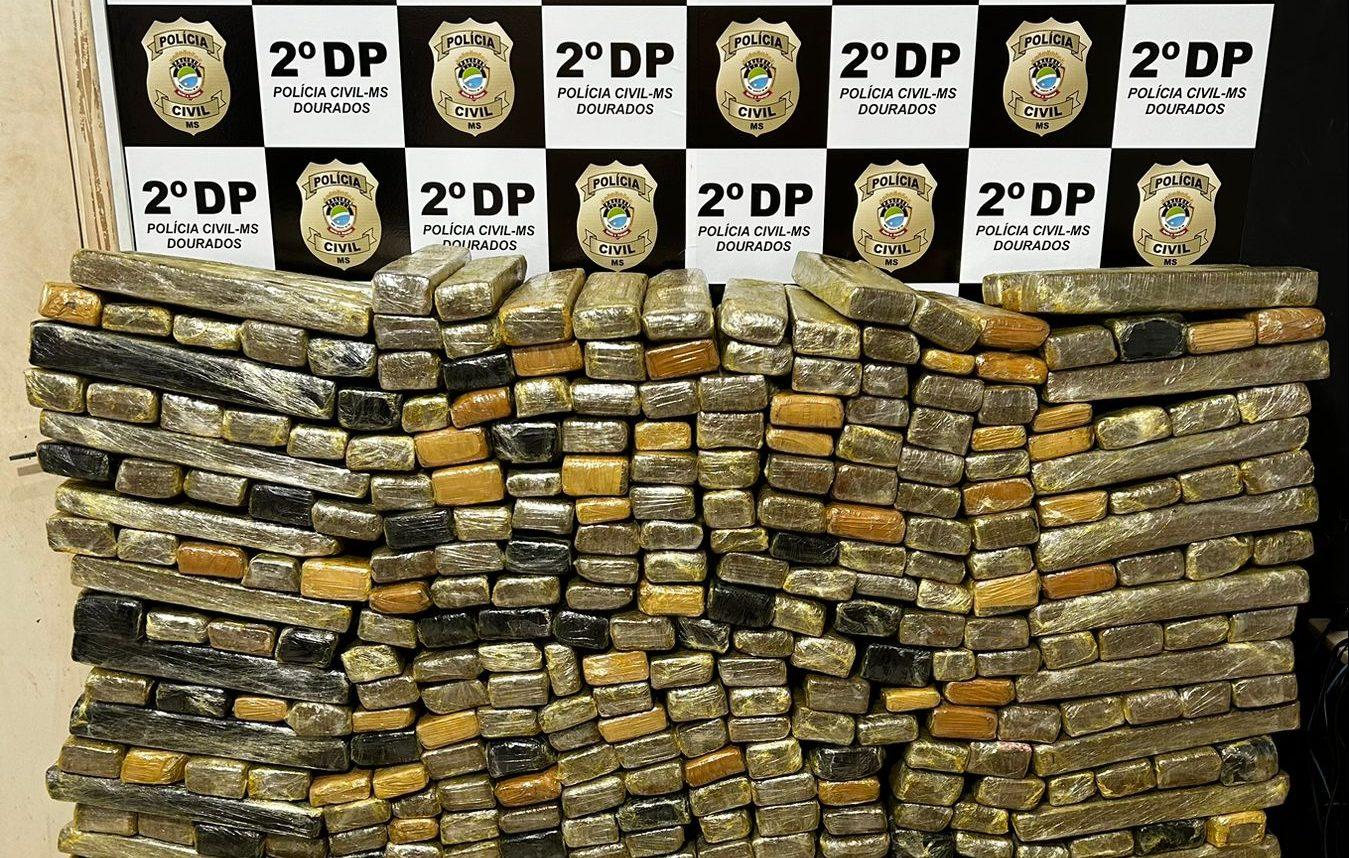 Polícia Civil intercepta carregamento de maconha e apreende 615 kg da droga