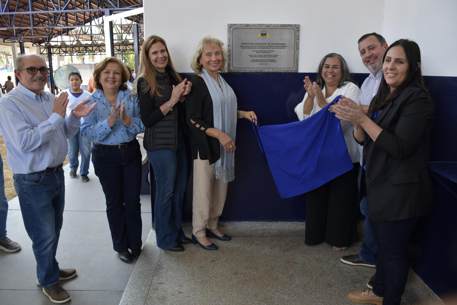 Escola Municipal de Piraputanga foi reinaugurada e comunidade comemorou