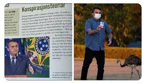 Livro escolar na Noruega é o 1º do mundo a ensinar crianças que Bolsonaro é um genocida