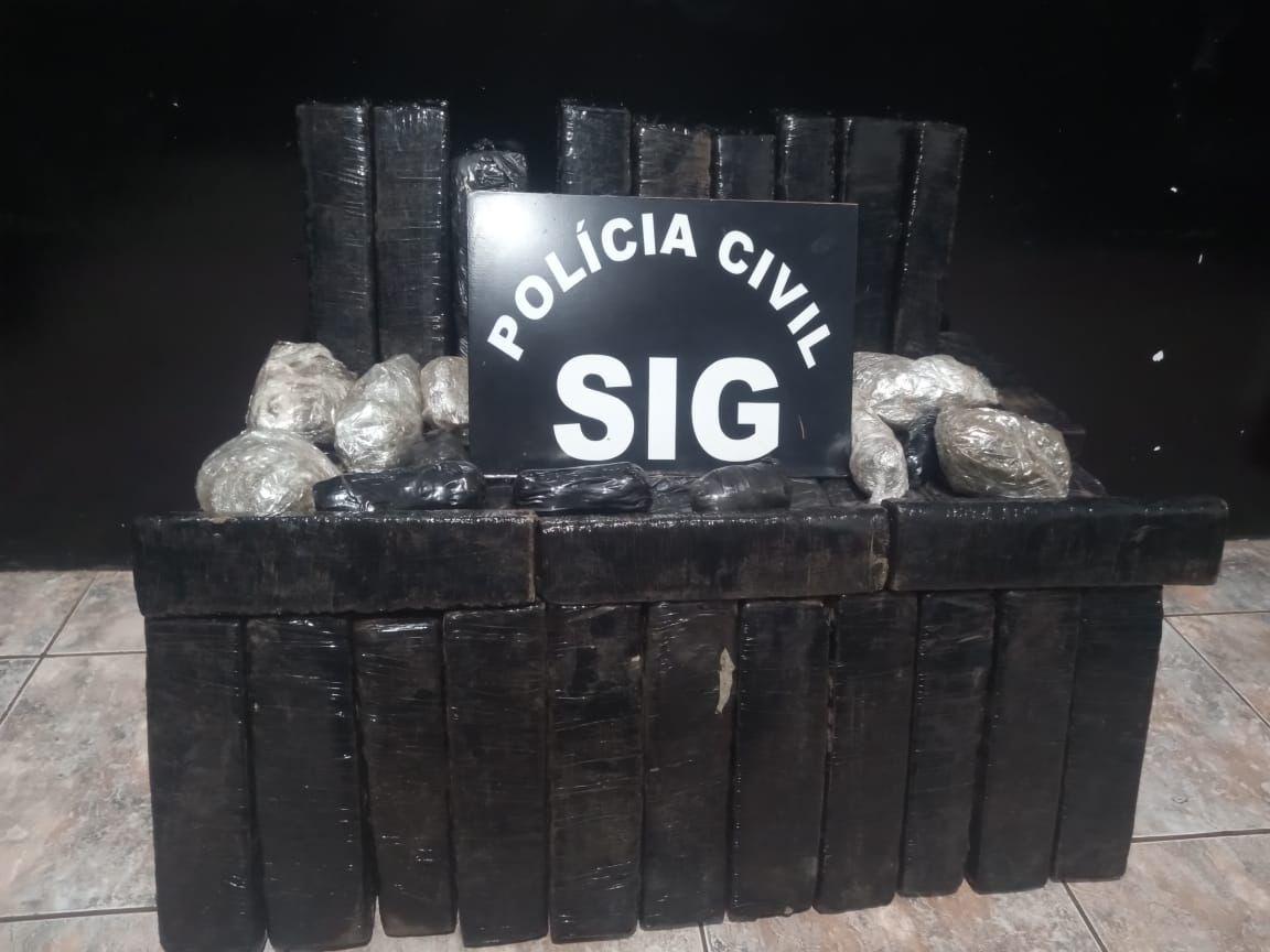 Polícia apreende 200 kg de maconha