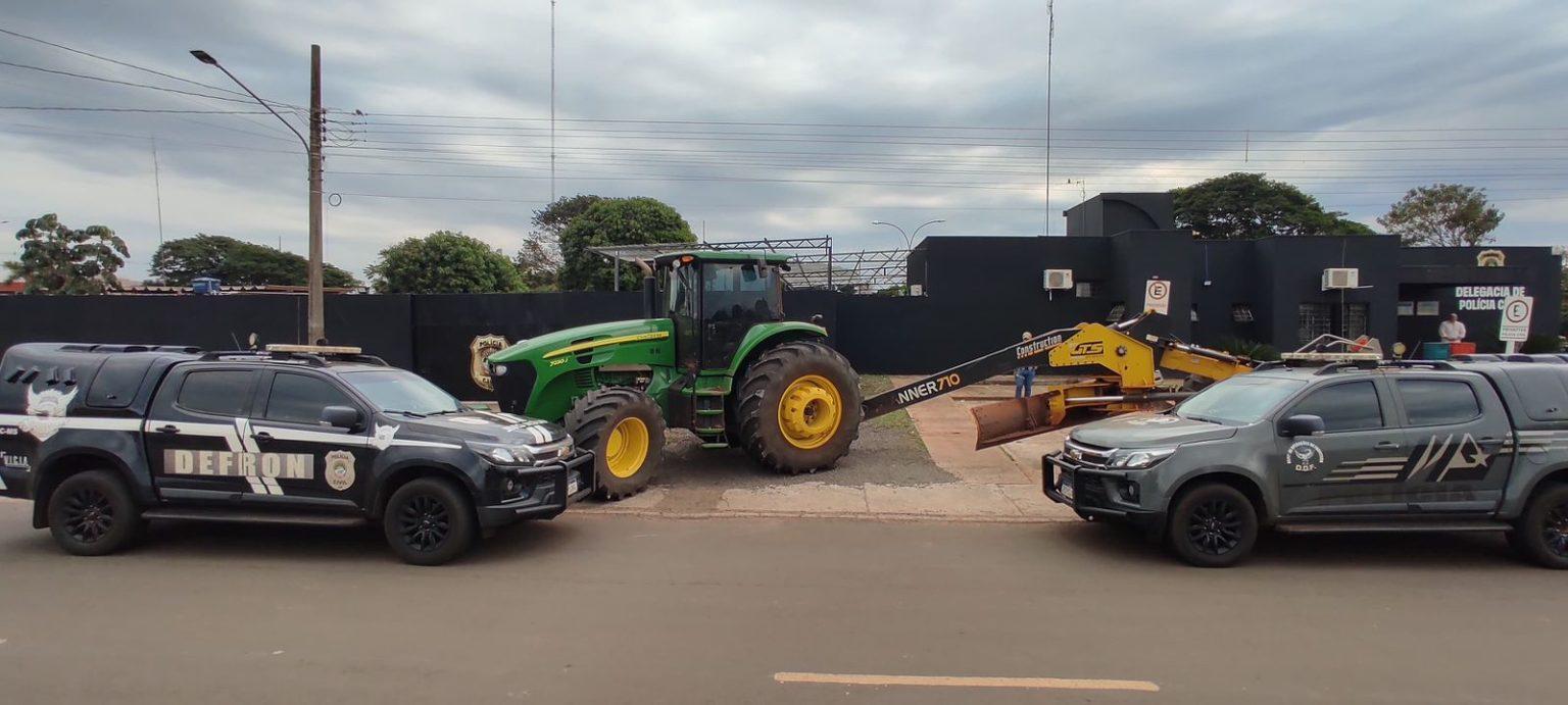 Polícias recuperam maquinário agrícola em Coronel Sapucaia