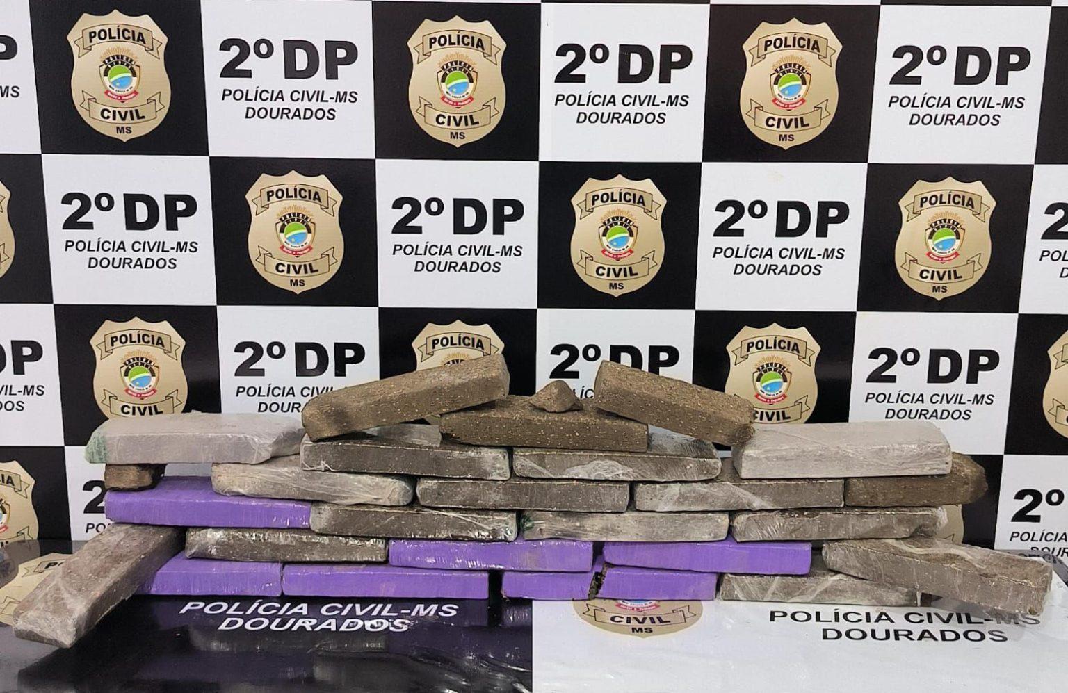 Polícia apreende 16 kg de maconha em terreno baldio