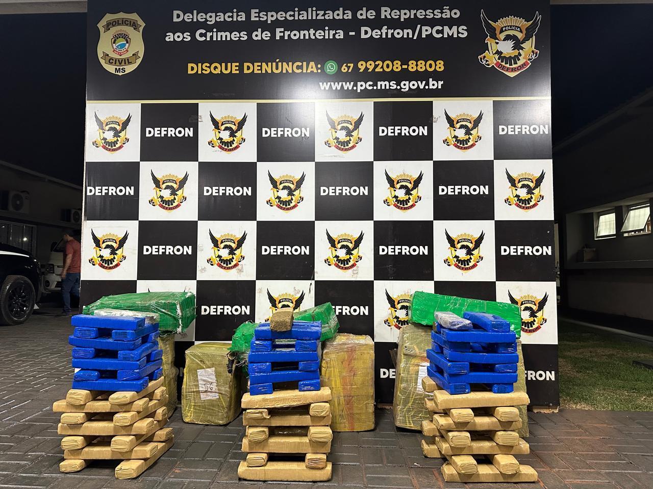 Polícia Civil apreende quase 300kg de maconha