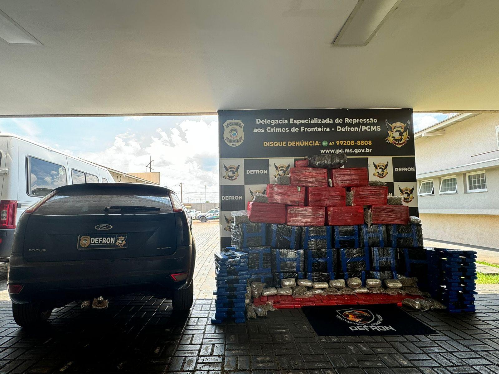 Polícia Civil apreendeu 700 kg de maconha