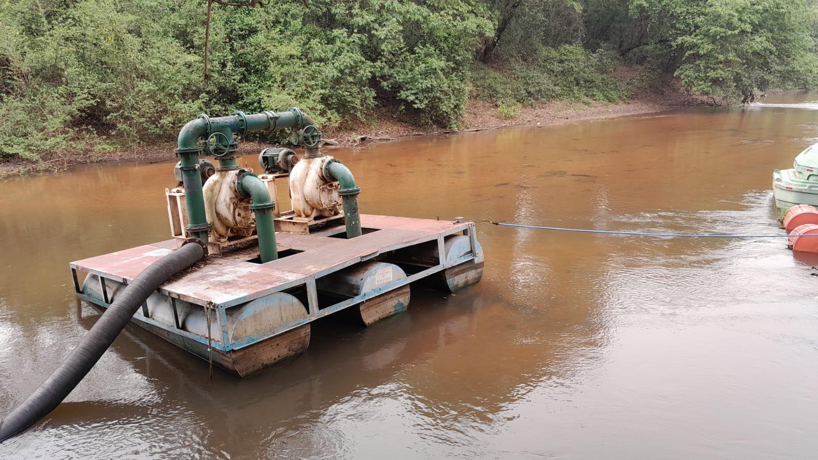 Volume de água do rio Aquidauana e seus afluentes estão em níveis muito baixo