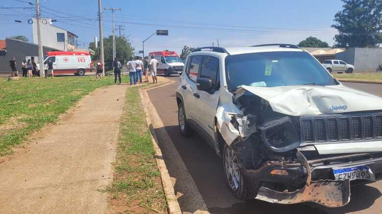 Acidente de moto deixa criança em estado grave