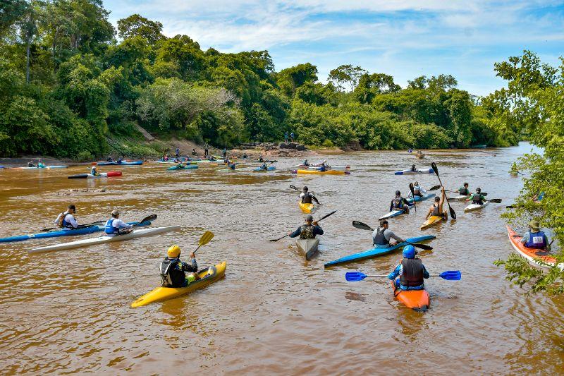 Aquidauana sedia 38ª Santa Delfina e Campeonato Sul-Mato-Grossense de Canoagem